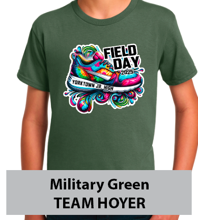 2025 Yorktown Jr. High Field Day shirt