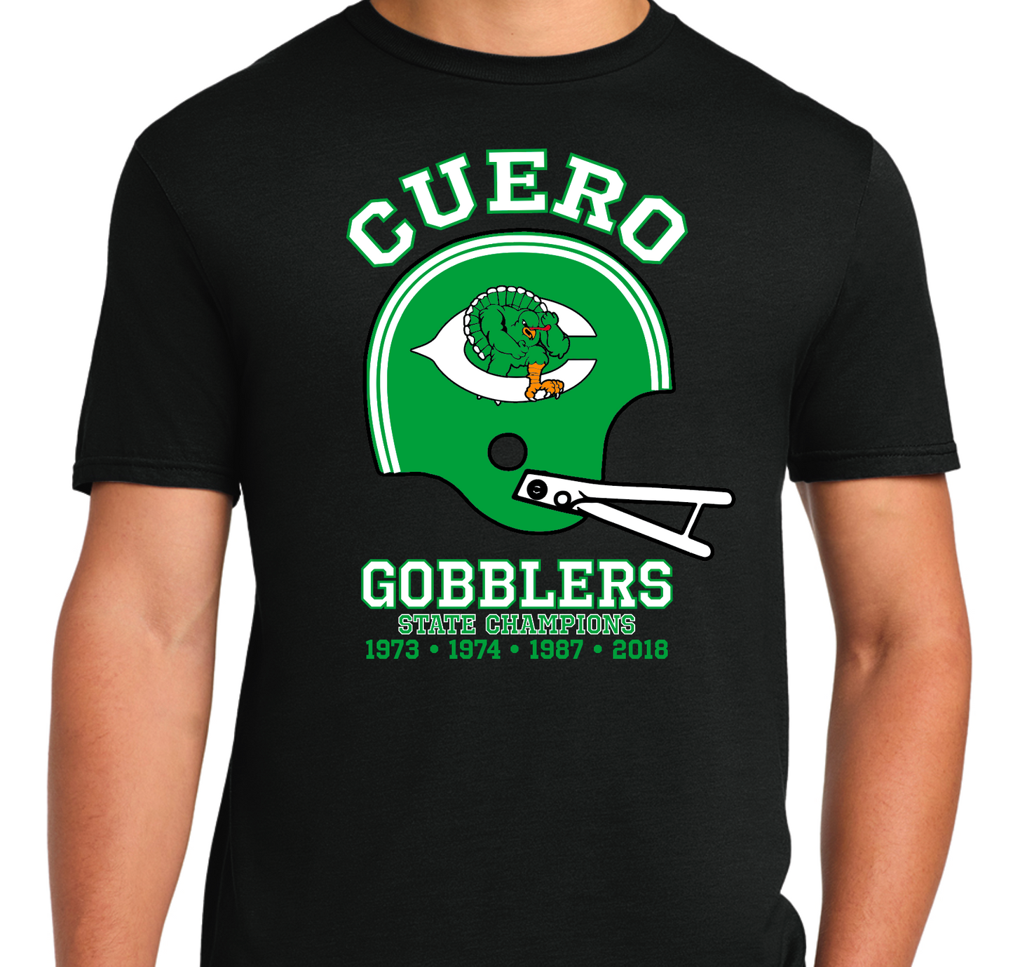 2025 - Cuero All Sports Booster Gobbler Spirit shirt - Black