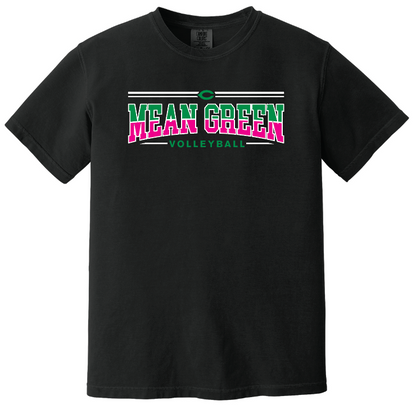 2025 - Mean Green Volleyball Black Shirt short sleeve