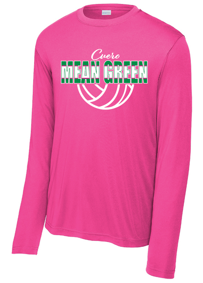 2025 - Mean Green Volleyball Pink Shirt Long sleeve