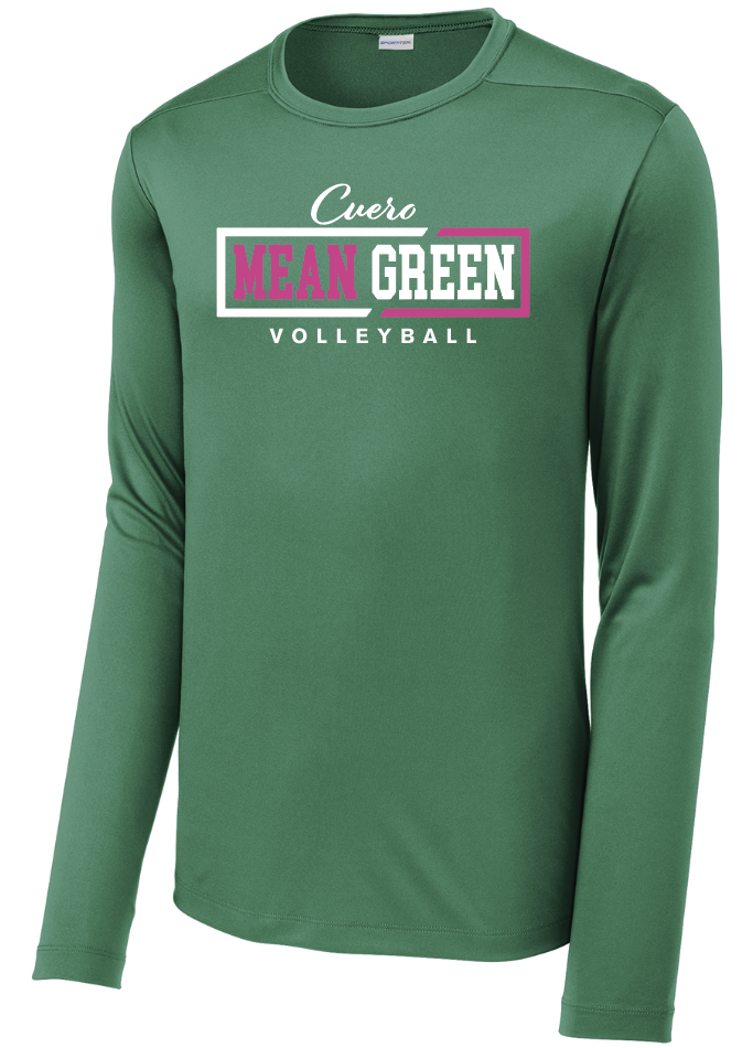 2025 - Mean Green Volleyball Green Shirt Long sleeve