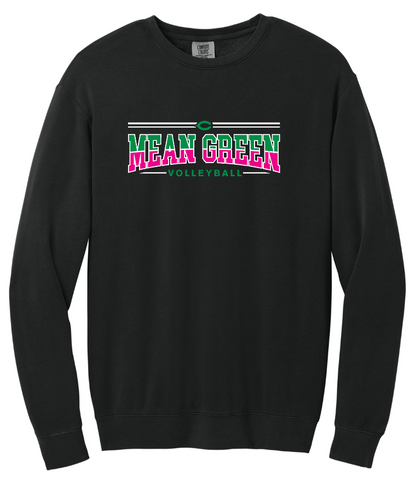 2025 - Mean Green Volleyball Black Shirt Long sleeve