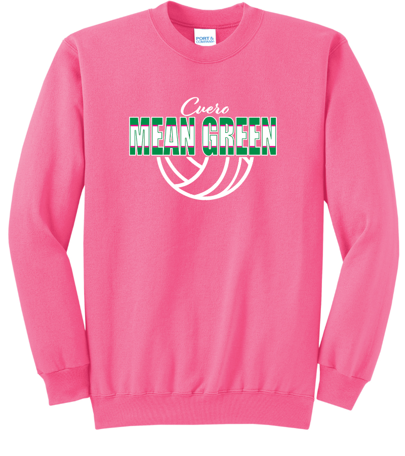 2025 - Mean Green Volleyball Pink Shirt Long sleeve