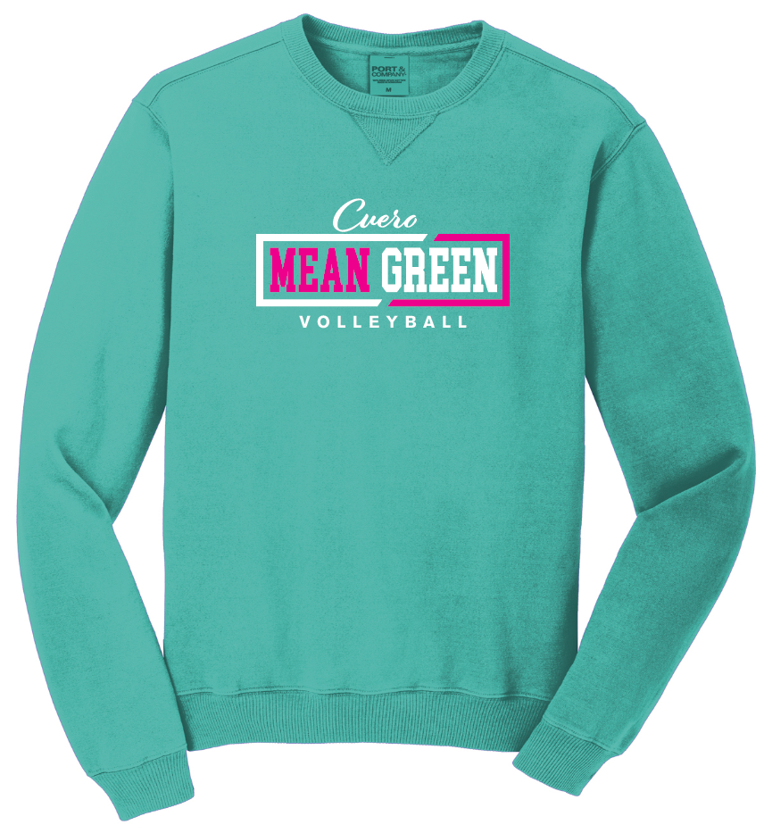 2025 - Mean Green Volleyball Green Shirt Long sleeve