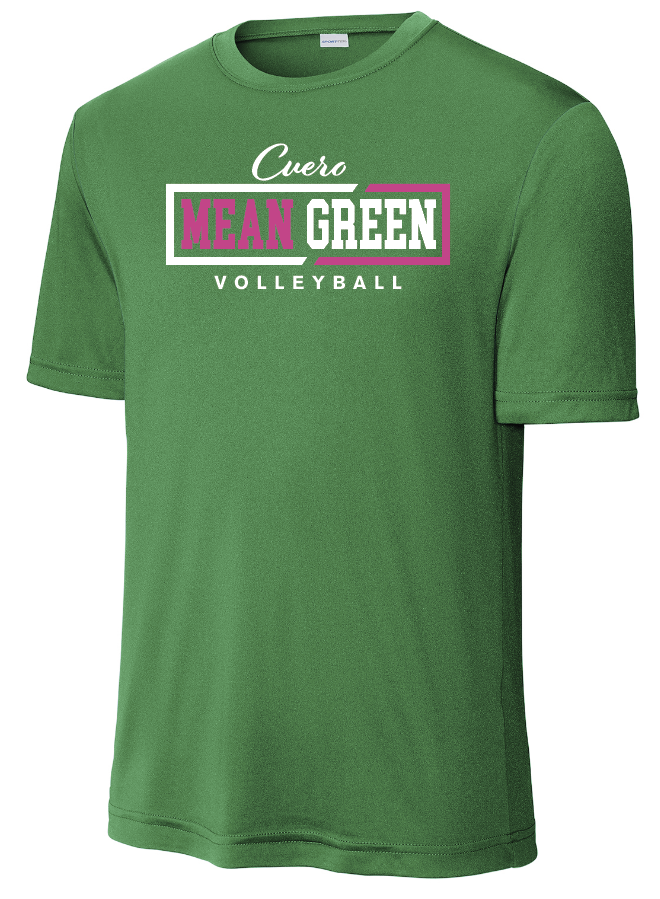 2025 - Mean Green Volleyball Green Shirt short sleeve