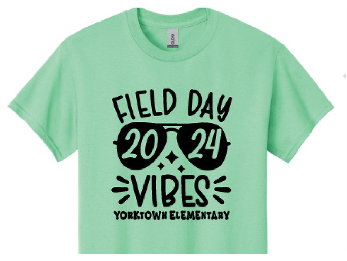 2024 Mint Green - 1ST Grade Yorktown Elementary Field Day shirt