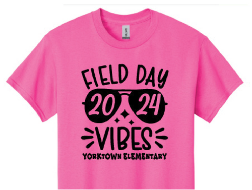 2024 safety pink - Pre-K4 Yorktown Elementary Field Day shirt